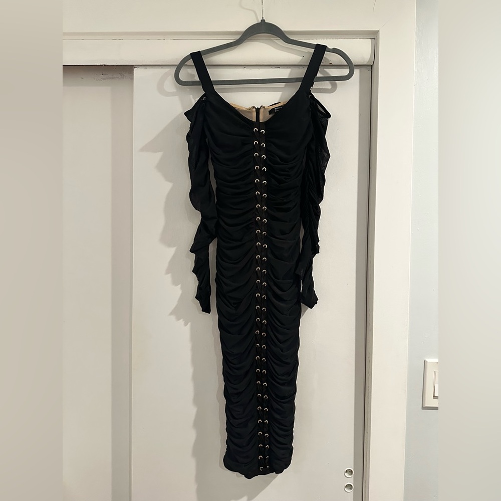Marciano for Guess Black Ruched Dress